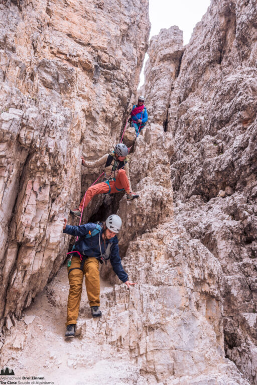 Normalweg Große Zinne – Via Normale Cima Grande di Lavaredo, Drei Zinnen – Tre Cime, Dolomiten, Dolomiti, Dolomites