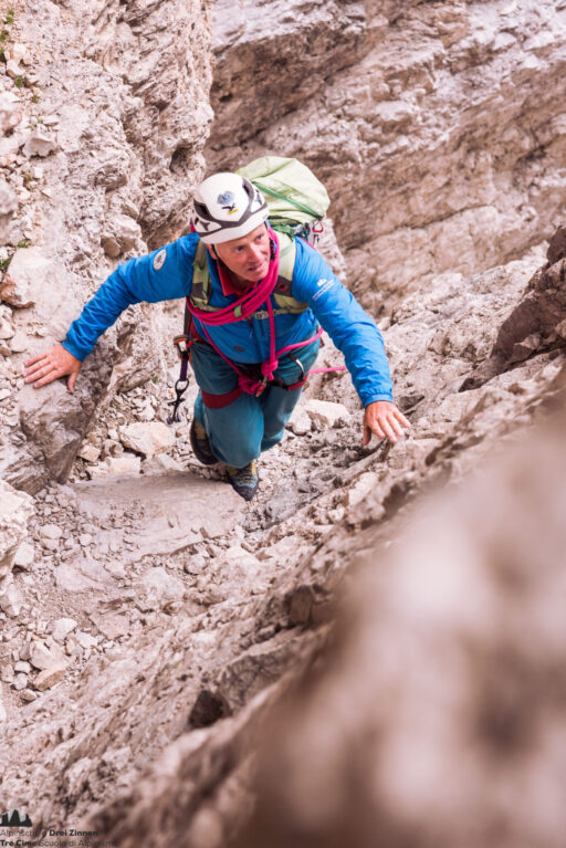 Normalweg Große Zinne – Via Normale Cima Grande di Lavaredo, Drei Zinnen – Tre Cime, Dolomiten, Dolomiti, Dolomites