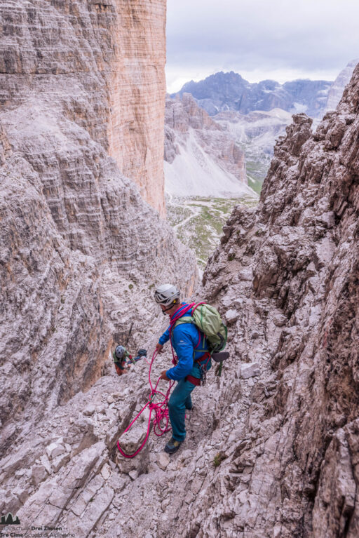 Normalweg Große Zinne – Via Normale Cima Grande di Lavaredo, Drei Zinnen – Tre Cime, Dolomiten, Dolomiti, Dolomites