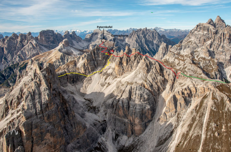 Topo Paternkofel De Luca - relazione Monte Paterno - Alpinschule Drei Zinnen Dolomiten