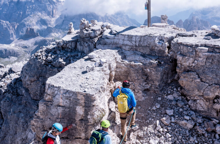 Westliche Zinne Normalweg - Cima Ovest via normale - Alpinschule Drei Zinnen (21)