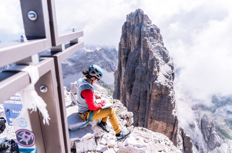 Westliche Zinne Normalweg - Cima Ovest via normale - Alpinschule Drei Zinnen (24)