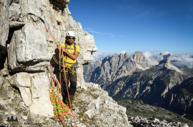 Kleine Zinne Nordwand - Cima piccola parete Nord - Innerkofler - Alpinschule Drei Zinnen 2020 (4)