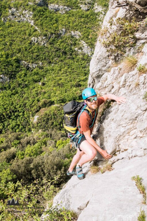 mountain guide, guida alpina, Bergführer, Südtirol, climbing, klettern, multipitch, Lago di Garda, Garda lake, Gardasee