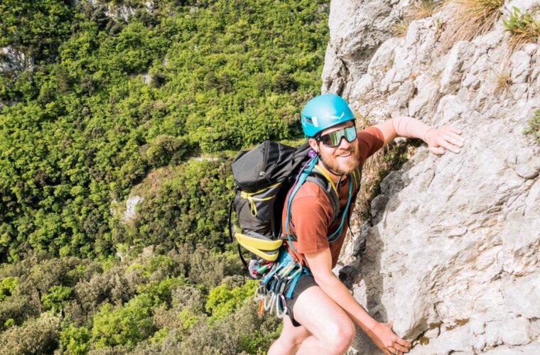 mountain guide, guida alpina, Bergführer, Südtirol, climbing, klettern, multipitch, Lago di Garda, Garda lake, Gardasee