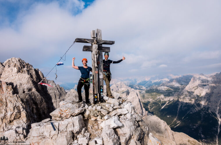 Rotwandspitze Klettersteig via ferrata Croda Rossa Sesto Alpinschule Drei Zinnen (01)