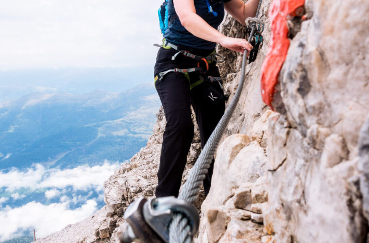 Rotwandspitze Klettersteig via ferrata Croda Rossa Sesto Alpinschule Drei Zinnen (16)