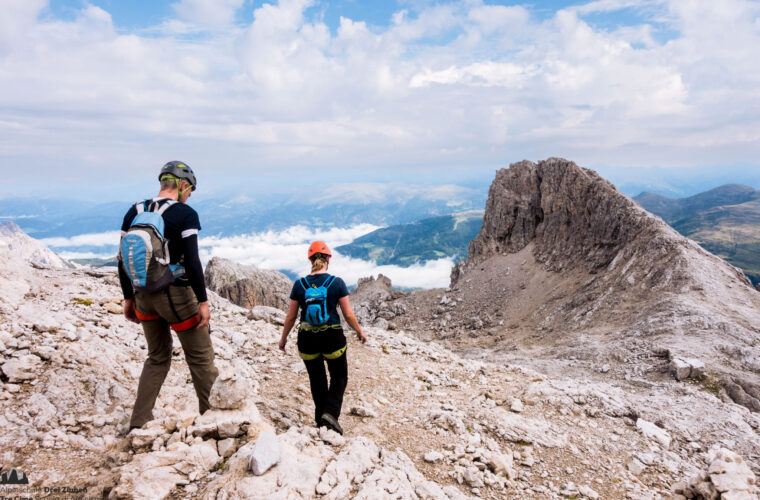 Rotwandspitze Klettersteig via ferrata Croda Rossa Sesto Alpinschule Drei Zinnen (17)