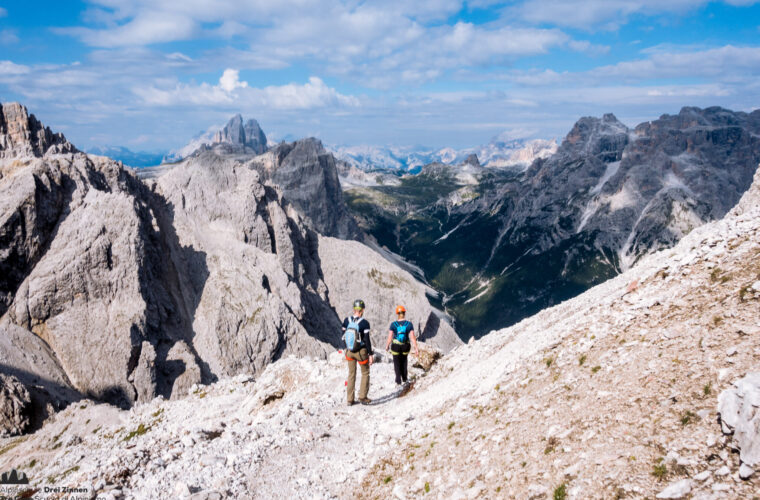 Rotwandspitze Klettersteig via ferrata Croda Rossa Sesto Alpinschule Drei Zinnen (18)