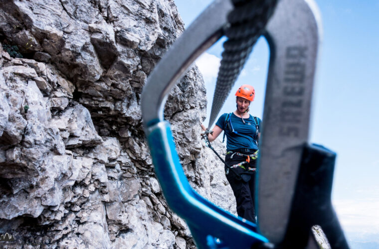 Rotwandspitze Klettersteig via ferrata Croda Rossa Sesto Alpinschule Drei Zinnen (21)