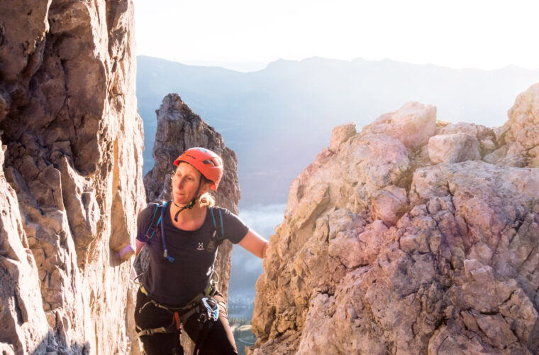 Rotwandspitze Klettersteig via ferrata Croda Rossa Sesto Alpinschule Drei Zinnen (5)