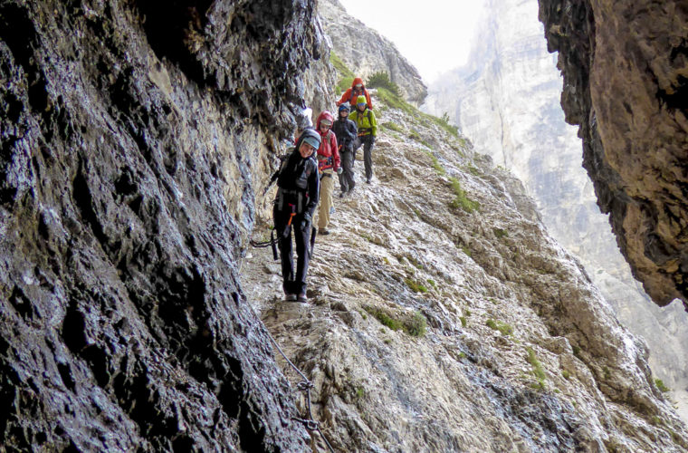 Klettersteig Alpinisteig - via ferrata Strada degli Alpini-3