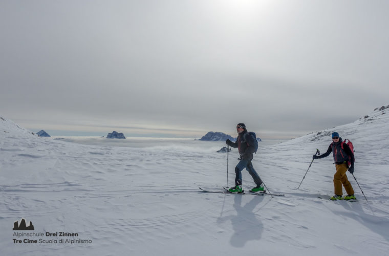 Skitour Mittagstal Val Mesdi Alpinschule Drei Zinnen freeride (6)