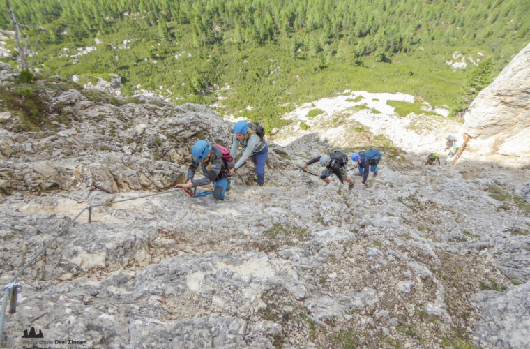 via ferrat Sas de Stria Hexenstein Klettersteig Alpinschule Drei Zinnen-11