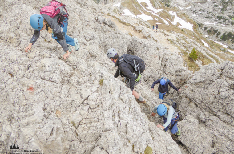 via ferrat Sas de Stria Hexenstein Klettersteig Alpinschule Drei Zinnen-18