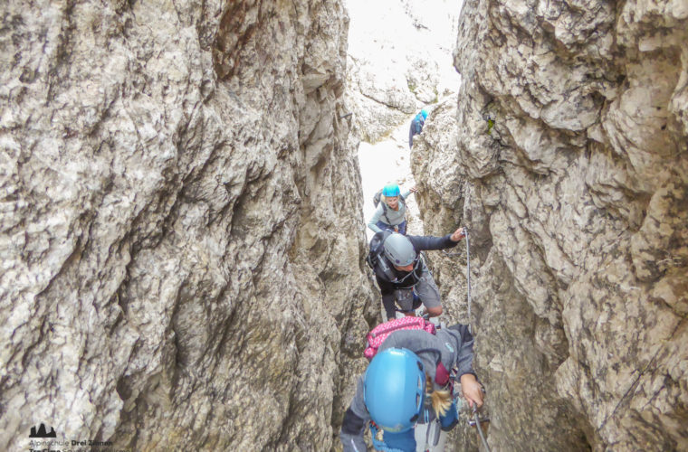 via ferrat Sas de Stria Hexenstein Klettersteig Alpinschule Drei Zinnen-19