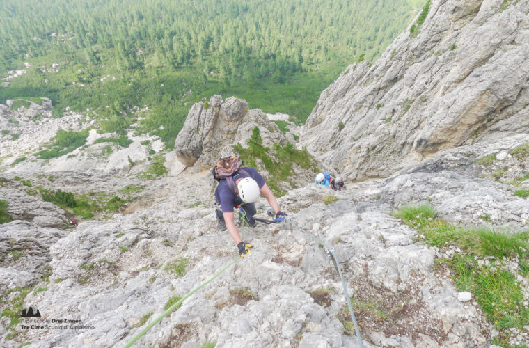 via ferrat Sas de Stria Hexenstein Klettersteig Alpinschule Drei Zinnen-22