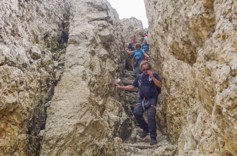 via ferrat Sas de Stria Hexenstein Klettersteig Alpinschule Drei Zinnen-24