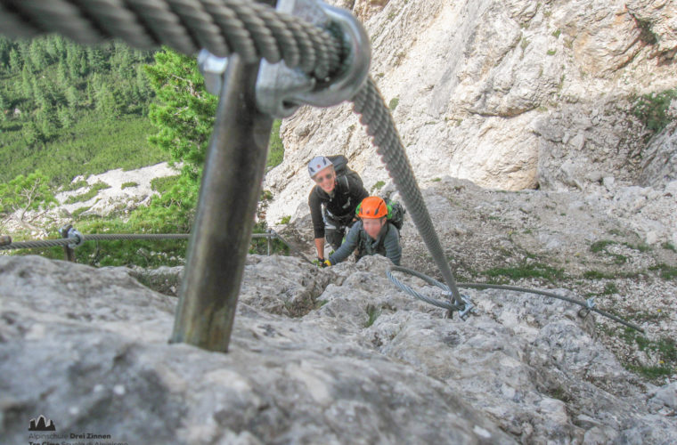 via ferrat Sas de Stria Hexenstein Klettersteig Alpinschule Drei Zinnen-4