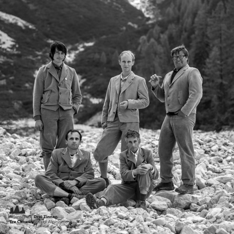 Our guides Felix, Christian, Herbert, Helmut & Robert recreating an antique picture with traditional clothes