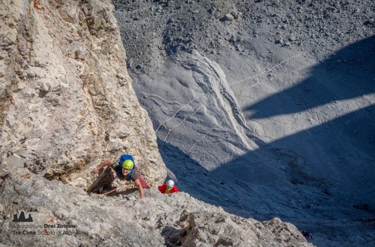 Demuthkante Westliche Zinne - Cima ovest demuth - Alpinschule Drei Zinnen 2020 (2)