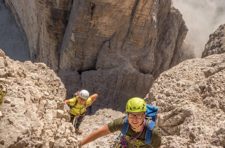 Demuthkante Westliche Zinne - Cima ovest demuth - Alpinschule Drei Zinnen 2020 (3)