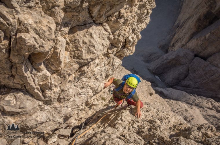 Demuthkante Westliche Zinne - Cima ovest demuth - Alpinschule Drei Zinnen 2020 (4)