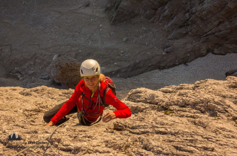 Demuthkante Westliche Zinne - Cima ovest demuth - Alpinschule Drei Zinnen 2020 (6)