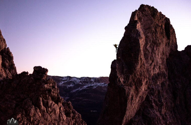 Klettersteig Arzalpenturm - croda sora Colesei - Alpinschule Drei Zinnen Dolomiten 2021 (4)