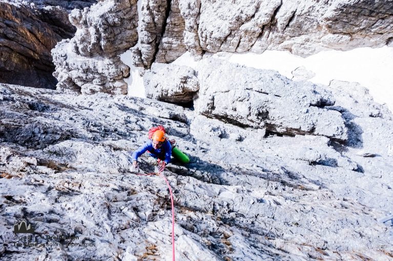 Zinnfiziert Westliche Zinne Cima Ovest Alpinschule Drei Zinnen