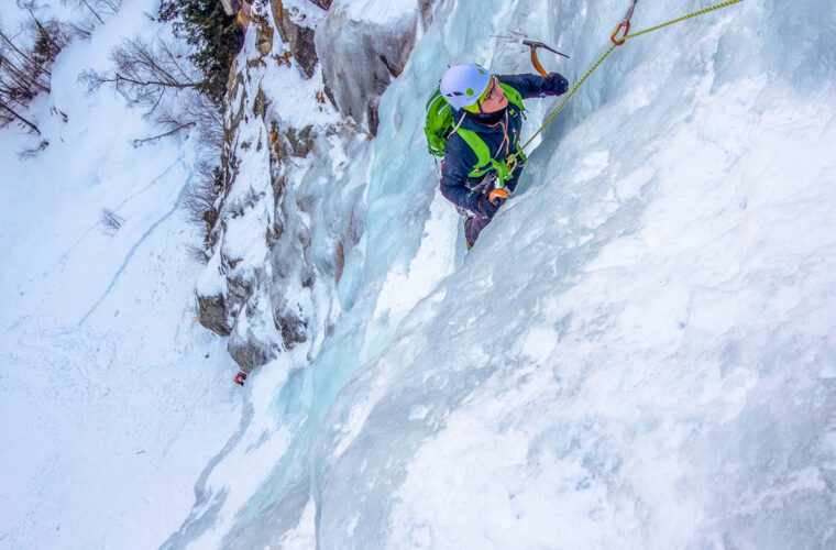 Eiklettern Wasserfall - Arrampicata ghiaccio - ice climbing 2020 - Alpinschule Drei Zinnen (73)